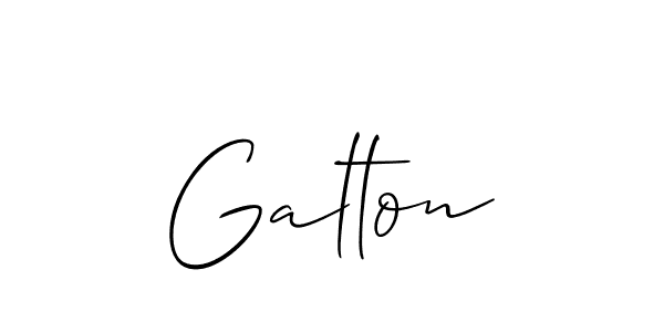 Design your own signature with our free online signature maker. With this signature software, you can create a handwritten (Allison_Script) signature for name Galton. Galton signature style 2 images and pictures png