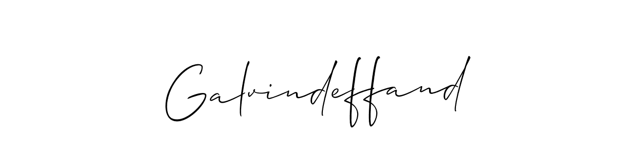 Use a signature maker to create a handwritten signature online. With this signature software, you can design (Allison_Script) your own signature for name Galvindeffand. Galvindeffand signature style 2 images and pictures png