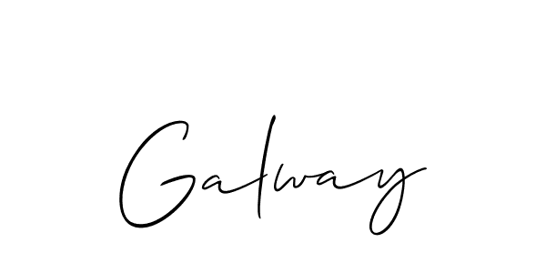 Allison_Script is a professional signature style that is perfect for those who want to add a touch of class to their signature. It is also a great choice for those who want to make their signature more unique. Get Galway name to fancy signature for free. Galway signature style 2 images and pictures png