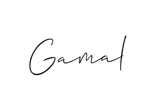 This is the best signature style for the Gamal name. Also you like these signature font (Allison_Script). Mix name signature. Gamal signature style 2 images and pictures png