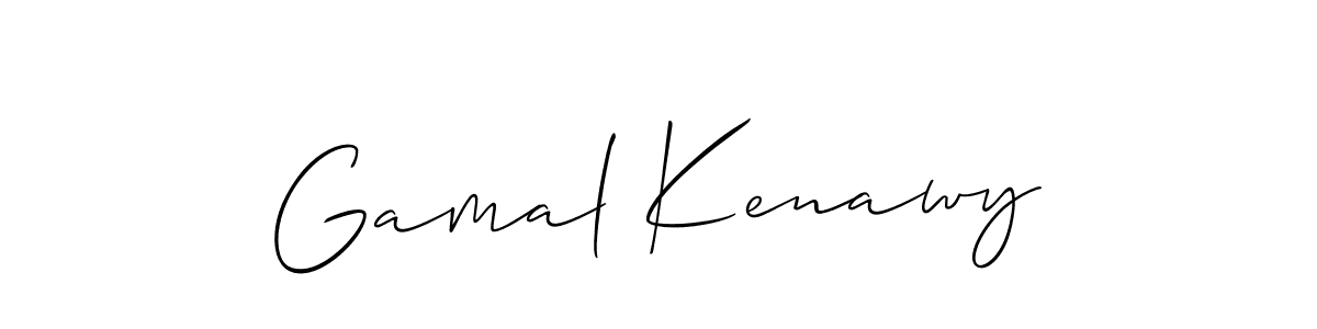 Also we have Gamal Kenawy name is the best signature style. Create professional handwritten signature collection using Allison_Script autograph style. Gamal Kenawy signature style 2 images and pictures png