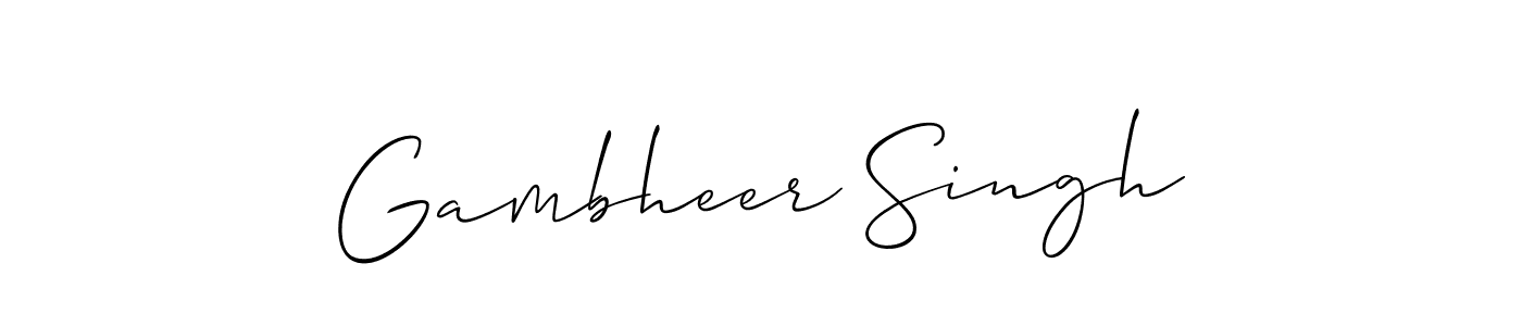 Once you've used our free online signature maker to create your best signature Allison_Script style, it's time to enjoy all of the benefits that Gambheer Singh name signing documents. Gambheer Singh signature style 2 images and pictures png