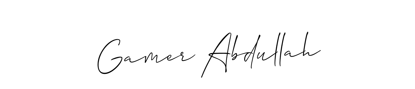 Once you've used our free online signature maker to create your best signature Allison_Script style, it's time to enjoy all of the benefits that Gamer Abdullah name signing documents. Gamer Abdullah signature style 2 images and pictures png