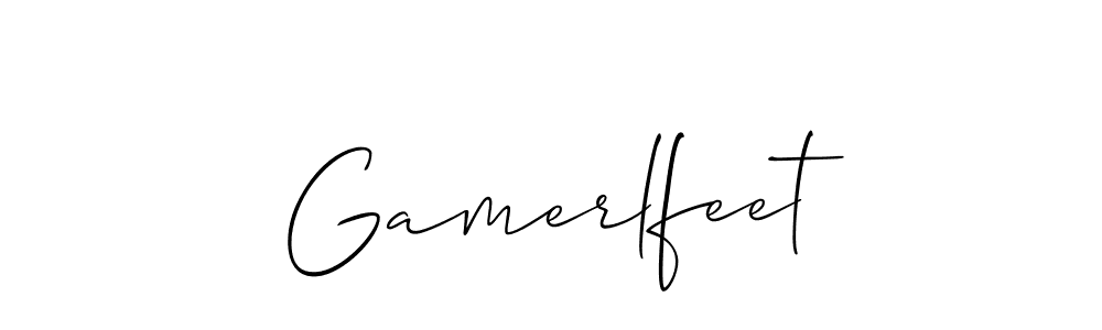 Gamerlfeet stylish signature style. Best Handwritten Sign (Allison_Script) for my name. Handwritten Signature Collection Ideas for my name Gamerlfeet. Gamerlfeet signature style 2 images and pictures png