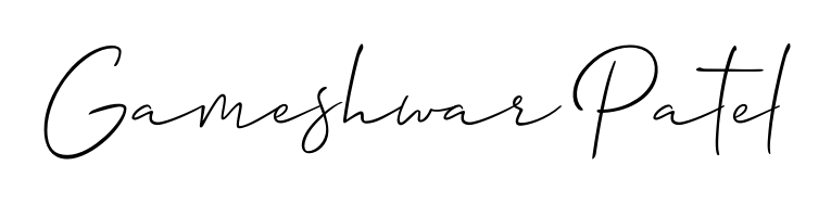Quickly download Gameshwar Patel name signature in high-resolution PNG using Allison_Script style. Ready to insert into PDFs and online applications. Gameshwar Patel signature style 2 images and pictures png