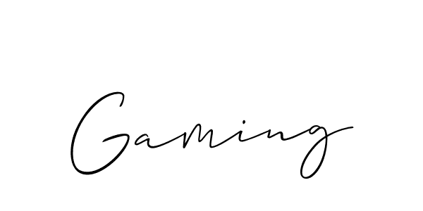 How to make Gaming name signature. Use Allison_Script style for creating short signs online. This is the latest handwritten sign. Gaming signature style 2 images and pictures png