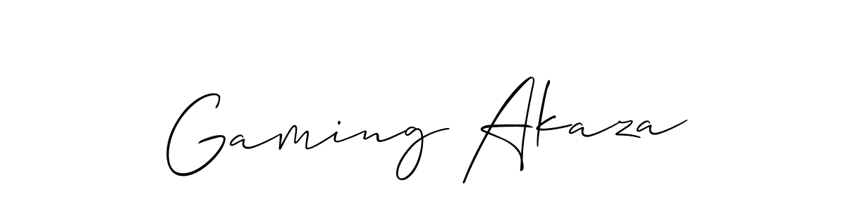 Here are the top 10 professional signature styles for the name Gaming Akaza. These are the best autograph styles you can use for your name. Gaming Akaza signature style 2 images and pictures png