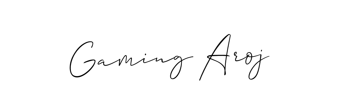 Make a beautiful signature design for name Gaming Aroj. Use this online signature maker to create a handwritten signature for free. Gaming Aroj signature style 2 images and pictures png