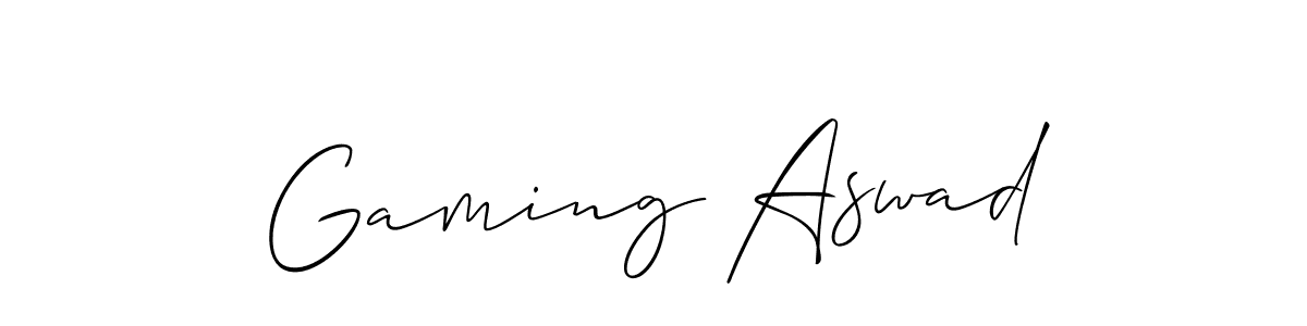 You should practise on your own different ways (Allison_Script) to write your name (Gaming Aswad) in signature. don't let someone else do it for you. Gaming Aswad signature style 2 images and pictures png