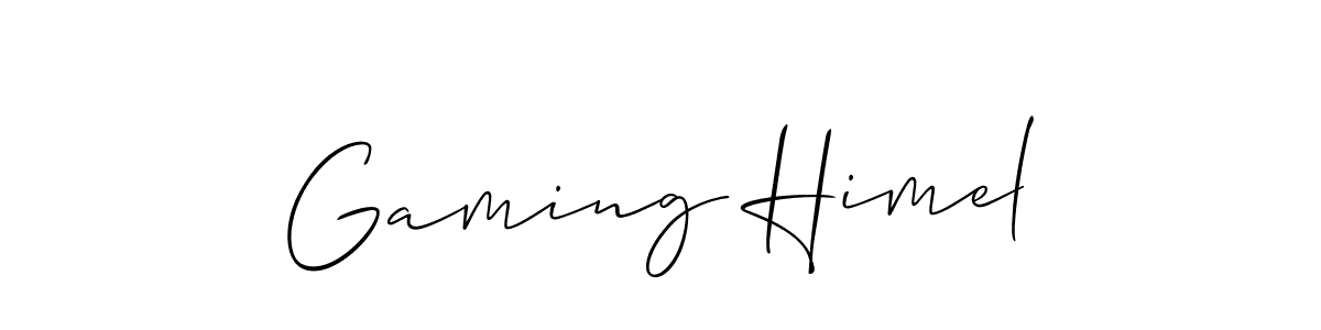 if you are searching for the best signature style for your name Gaming Himel. so please give up your signature search. here we have designed multiple signature styles  using Allison_Script. Gaming Himel signature style 2 images and pictures png