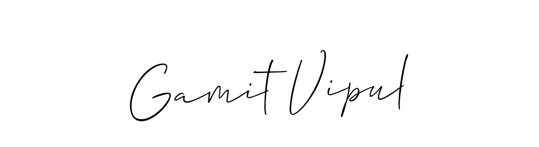 You should practise on your own different ways (Allison_Script) to write your name (Gamit Vipul) in signature. don't let someone else do it for you. Gamit Vipul signature style 2 images and pictures png
