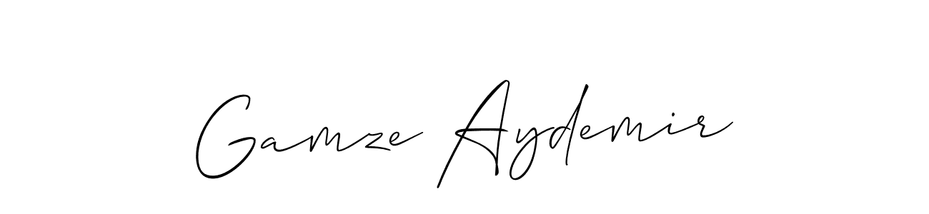 Design your own signature with our free online signature maker. With this signature software, you can create a handwritten (Allison_Script) signature for name Gamze Aydemir. Gamze Aydemir signature style 2 images and pictures png