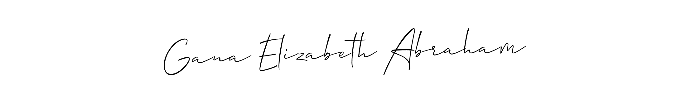 Make a beautiful signature design for name Gana Elizabeth Abraham. Use this online signature maker to create a handwritten signature for free. Gana Elizabeth Abraham signature style 2 images and pictures png