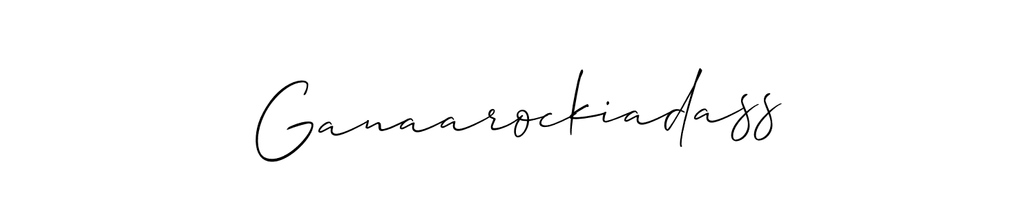 Make a beautiful signature design for name Ganaarockiadass. With this signature (Allison_Script) style, you can create a handwritten signature for free. Ganaarockiadass signature style 2 images and pictures png