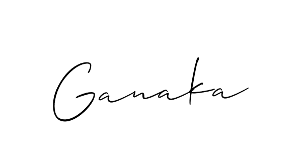 Similarly Allison_Script is the best handwritten signature design. Signature creator online .You can use it as an online autograph creator for name Ganaka. Ganaka signature style 2 images and pictures png