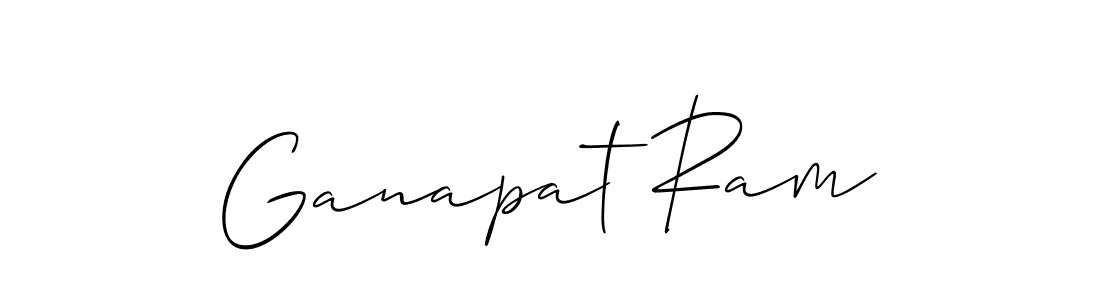 Also we have Ganapat Ram name is the best signature style. Create professional handwritten signature collection using Allison_Script autograph style. Ganapat Ram signature style 2 images and pictures png