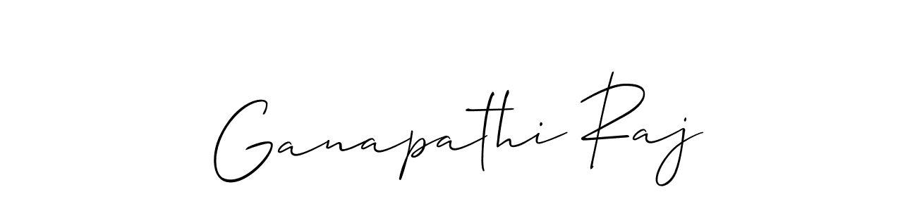 It looks lik you need a new signature style for name Ganapathi Raj. Design unique handwritten (Allison_Script) signature with our free signature maker in just a few clicks. Ganapathi Raj signature style 2 images and pictures png