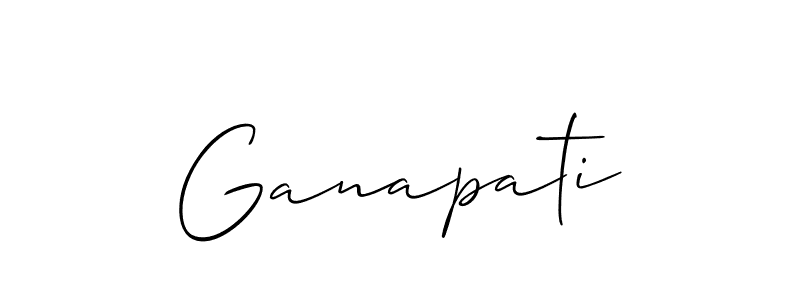 Also we have Ganapati name is the best signature style. Create professional handwritten signature collection using Allison_Script autograph style. Ganapati signature style 2 images and pictures png