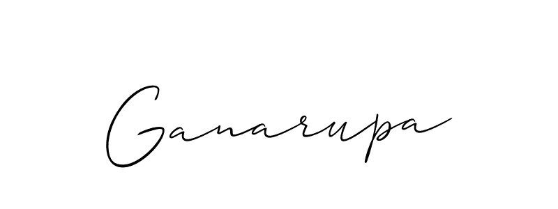 How to make Ganarupa signature? Allison_Script is a professional autograph style. Create handwritten signature for Ganarupa name. Ganarupa signature style 2 images and pictures png