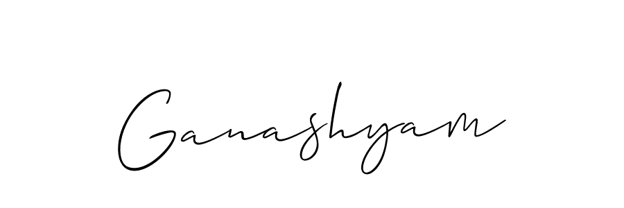 It looks lik you need a new signature style for name Ganashyam. Design unique handwritten (Allison_Script) signature with our free signature maker in just a few clicks. Ganashyam signature style 2 images and pictures png