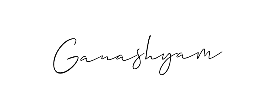 The best way (Allison_Script) to make a short signature is to pick only two or three words in your name. The name Ganashyam include a total of six letters. For converting this name. Ganashyam signature style 2 images and pictures png