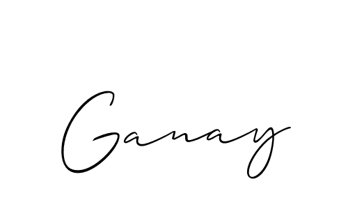 How to make Ganay name signature. Use Allison_Script style for creating short signs online. This is the latest handwritten sign. Ganay signature style 2 images and pictures png