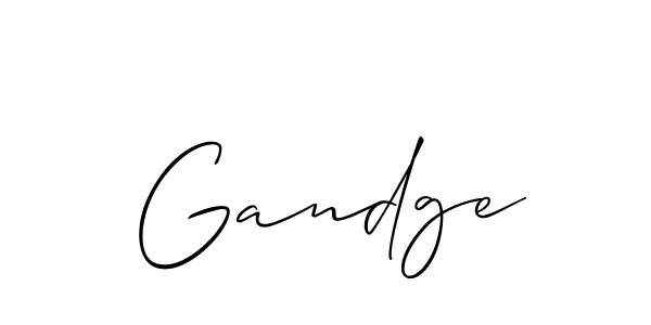 How to Draw Gandge signature style? Allison_Script is a latest design signature styles for name Gandge. Gandge signature style 2 images and pictures png