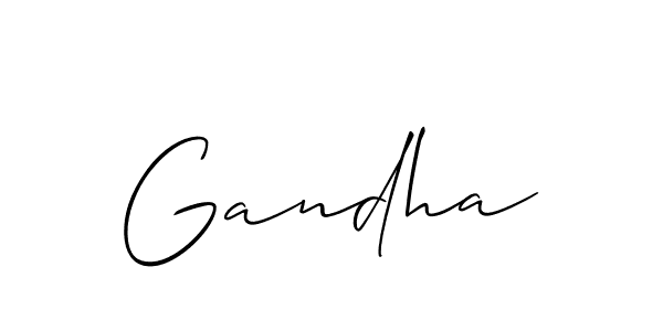 How to make Gandha name signature. Use Allison_Script style for creating short signs online. This is the latest handwritten sign. Gandha signature style 2 images and pictures png