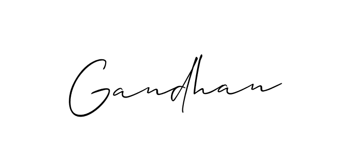 Make a beautiful signature design for name Gandhan. Use this online signature maker to create a handwritten signature for free. Gandhan signature style 2 images and pictures png