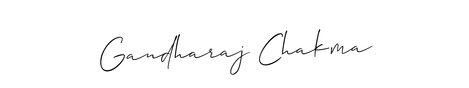 Make a short Gandharaj Chakma signature style. Manage your documents anywhere anytime using Allison_Script. Create and add eSignatures, submit forms, share and send files easily. Gandharaj Chakma signature style 2 images and pictures png