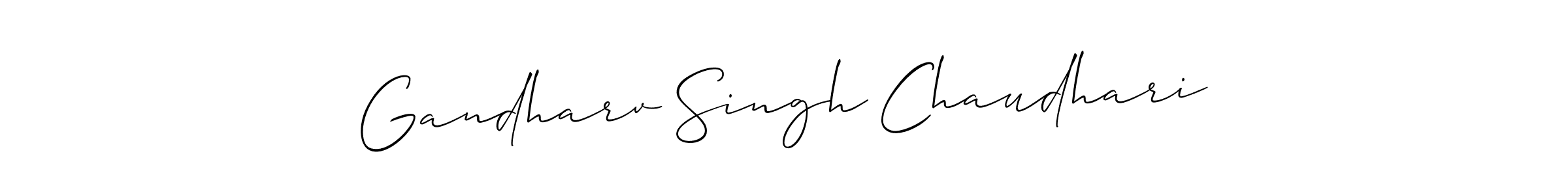 Use a signature maker to create a handwritten signature online. With this signature software, you can design (Allison_Script) your own signature for name Gandharv Singh Chaudhari. Gandharv Singh Chaudhari signature style 2 images and pictures png