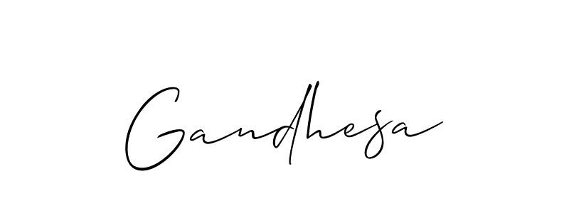 How to make Gandhesa name signature. Use Allison_Script style for creating short signs online. This is the latest handwritten sign. Gandhesa signature style 2 images and pictures png