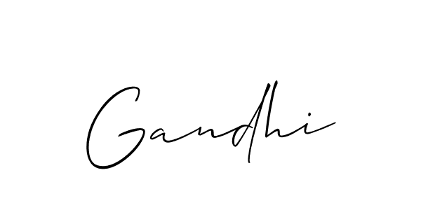 Also we have Gandhi name is the best signature style. Create professional handwritten signature collection using Allison_Script autograph style. Gandhi signature style 2 images and pictures png