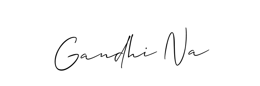 Also we have Gandhi Na name is the best signature style. Create professional handwritten signature collection using Allison_Script autograph style. Gandhi Na signature style 2 images and pictures png