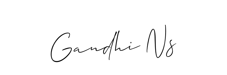 if you are searching for the best signature style for your name Gandhi Ns. so please give up your signature search. here we have designed multiple signature styles  using Allison_Script. Gandhi Ns signature style 2 images and pictures png