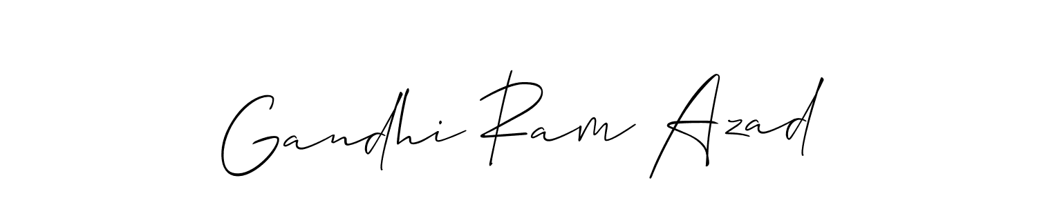 Also You can easily find your signature by using the search form. We will create Gandhi Ram Azad name handwritten signature images for you free of cost using Allison_Script sign style. Gandhi Ram Azad signature style 2 images and pictures png