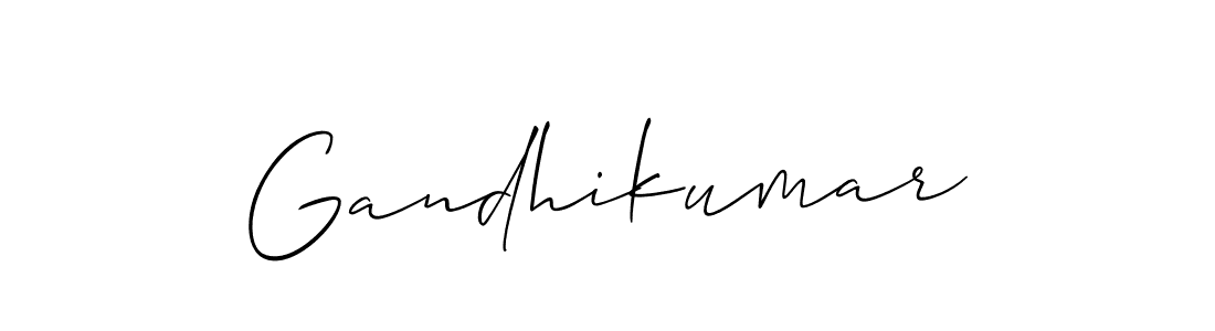 The best way (Allison_Script) to make a short signature is to pick only two or three words in your name. The name Gandhikumar include a total of six letters. For converting this name. Gandhikumar signature style 2 images and pictures png
