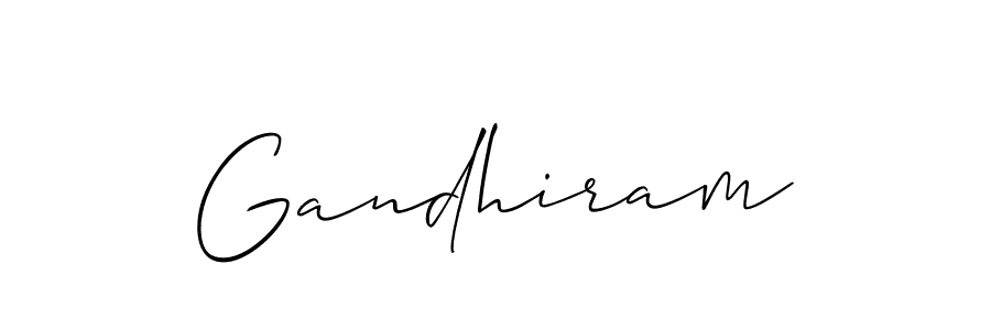 You should practise on your own different ways (Allison_Script) to write your name (Gandhiram) in signature. don't let someone else do it for you. Gandhiram signature style 2 images and pictures png