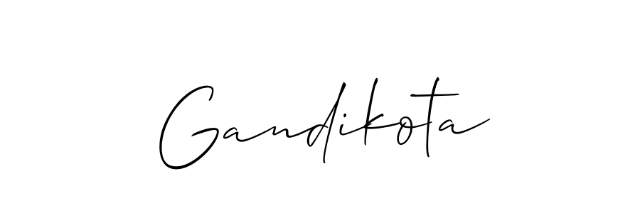 if you are searching for the best signature style for your name Gandikota. so please give up your signature search. here we have designed multiple signature styles  using Allison_Script. Gandikota signature style 2 images and pictures png