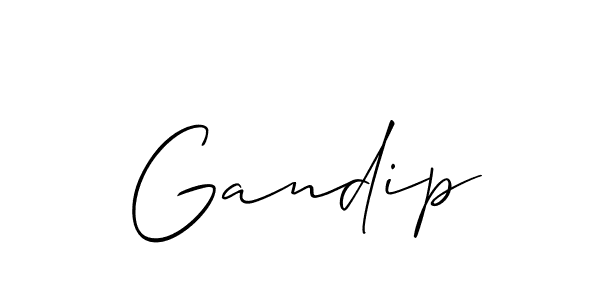 It looks lik you need a new signature style for name Gandip. Design unique handwritten (Allison_Script) signature with our free signature maker in just a few clicks. Gandip signature style 2 images and pictures png