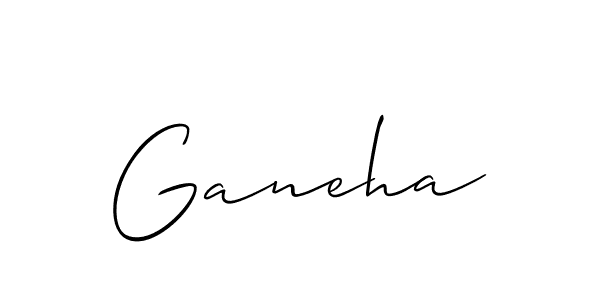 Ganeha stylish signature style. Best Handwritten Sign (Allison_Script) for my name. Handwritten Signature Collection Ideas for my name Ganeha. Ganeha signature style 2 images and pictures png