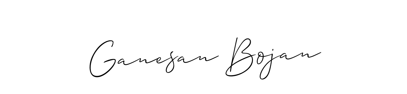 The best way (Allison_Script) to make a short signature is to pick only two or three words in your name. The name Ganesan Bojan include a total of six letters. For converting this name. Ganesan Bojan signature style 2 images and pictures png