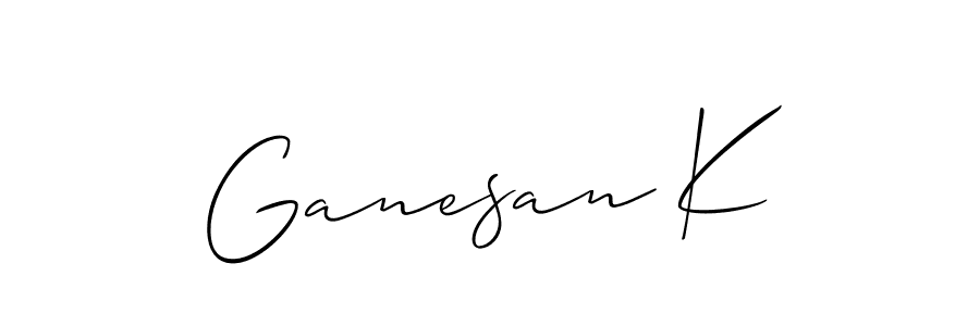 You can use this online signature creator to create a handwritten signature for the name Ganesan K. This is the best online autograph maker. Ganesan K signature style 2 images and pictures png