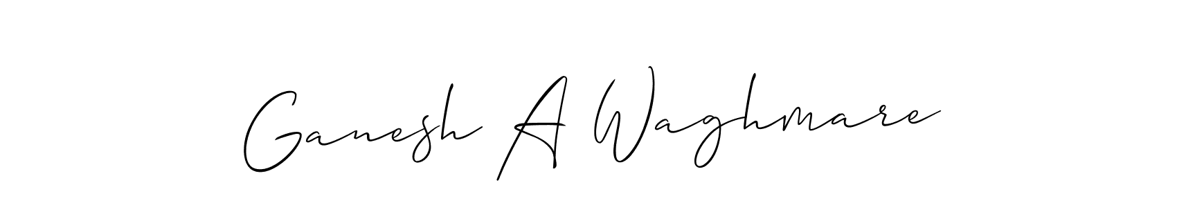 This is the best signature style for the Ganesh A Waghmare name. Also you like these signature font (Allison_Script). Mix name signature. Ganesh A Waghmare signature style 2 images and pictures png