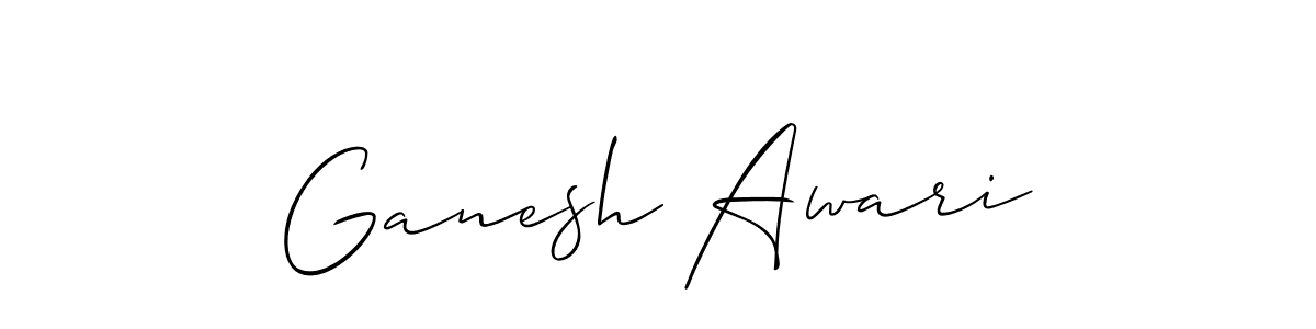 Once you've used our free online signature maker to create your best signature Allison_Script style, it's time to enjoy all of the benefits that Ganesh Awari name signing documents. Ganesh Awari signature style 2 images and pictures png