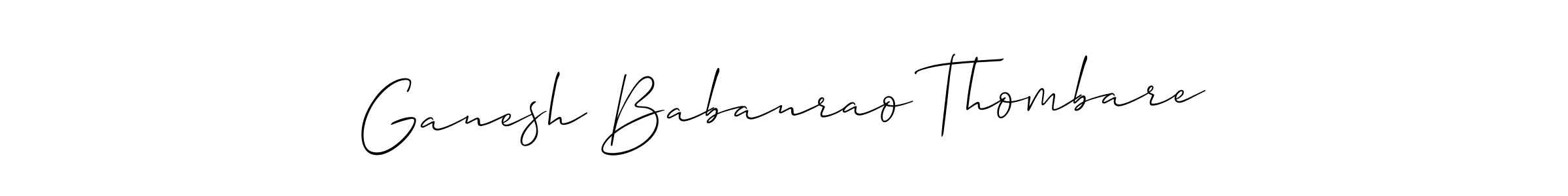 It looks lik you need a new signature style for name Ganesh Babanrao Thombare. Design unique handwritten (Allison_Script) signature with our free signature maker in just a few clicks. Ganesh Babanrao Thombare signature style 2 images and pictures png