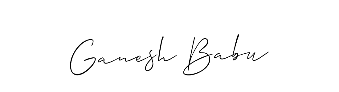 Also You can easily find your signature by using the search form. We will create Ganesh Babu name handwritten signature images for you free of cost using Allison_Script sign style. Ganesh Babu signature style 2 images and pictures png