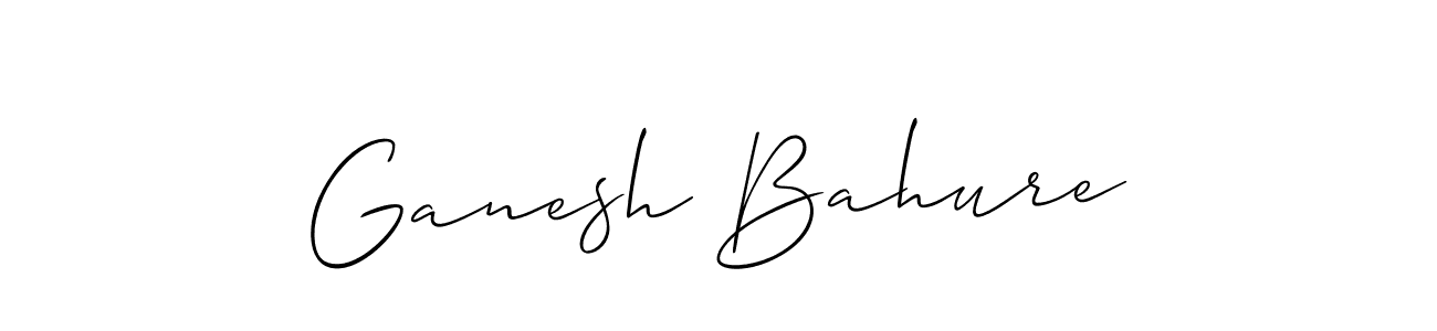 Also we have Ganesh Bahure name is the best signature style. Create professional handwritten signature collection using Allison_Script autograph style. Ganesh Bahure signature style 2 images and pictures png