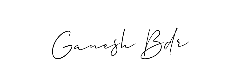 How to make Ganesh Bdr signature? Allison_Script is a professional autograph style. Create handwritten signature for Ganesh Bdr name. Ganesh Bdr signature style 2 images and pictures png