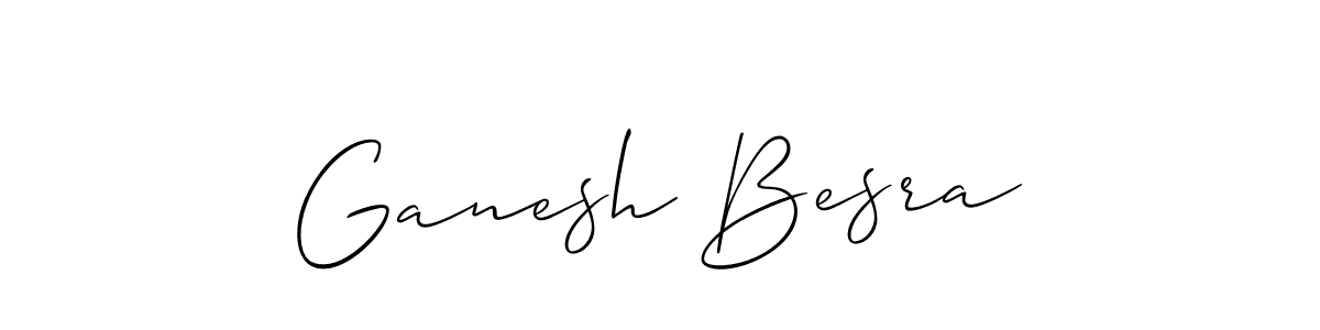 It looks lik you need a new signature style for name Ganesh Besra. Design unique handwritten (Allison_Script) signature with our free signature maker in just a few clicks. Ganesh Besra signature style 2 images and pictures png